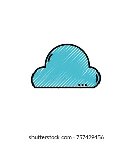 grated natural cloud in the sky and nice weather design