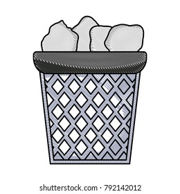 grated office paper trash recycle document