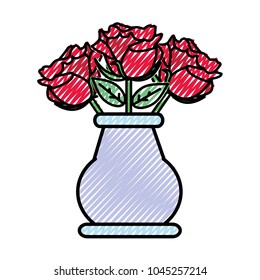 grated roses petals with leaves inside crystal jar