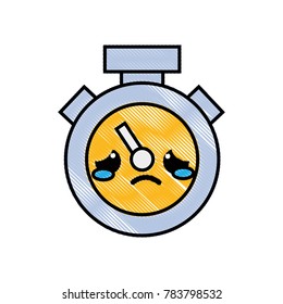 grated sad and cute chronometer object kawaii