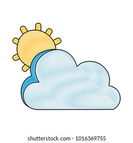 grated sun and cloud natural summer weather