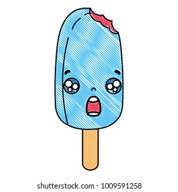 grated surprised oval ice lolly kawaii