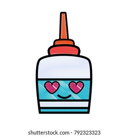 grated tender and in love glue object kawaii