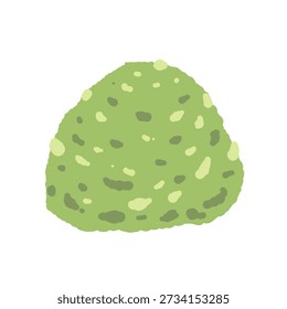 Grated Wasabi Paste Mound Illustration