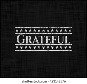 Grateful chalkboard emblem