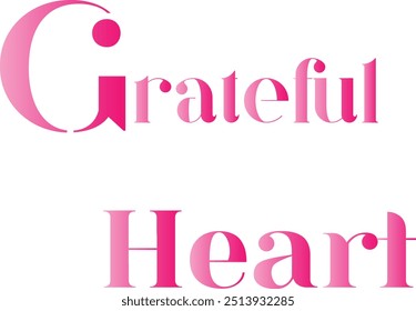 Grateful Heart T-Shirt Creative Design with Special Quote