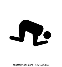 grateful human icon. Trendy grateful human logo concept on white background from Feelings collection. Suitable for use on web apps, mobile apps and print media.