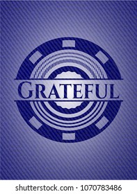  Grateful with jean texture