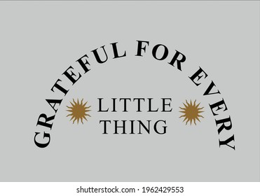 grateful message and sun symbol vector
