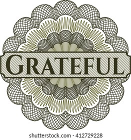 Grateful money style rosette