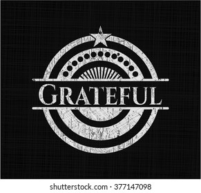 Grateful on chalkboard
