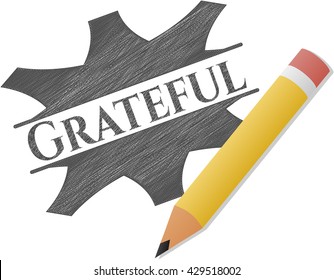 Grateful penciled