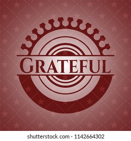 Grateful realistic red emblem