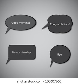 Grateful Speech Bubbles
