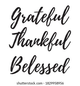 Grateful Thankful Belessed T shirt Design Vector