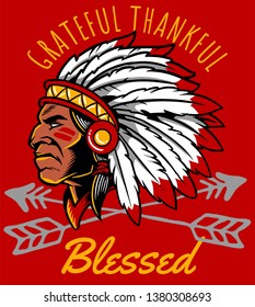 Grateful, thankful, blessed.