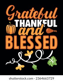 Grateful thankful and blessed design