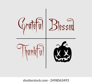 Grateful Thankful Blessed, Halloween, Ghost, Spooky Season, witch, Halloween Funny, t shirt