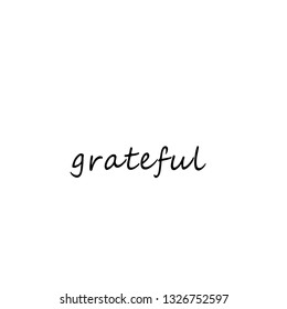 Grateful Typography Print Use Poster Flyer Stock Vector (Royalty Free ...