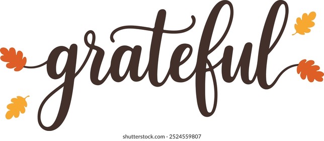 grateful vibes typography design vector style with white background