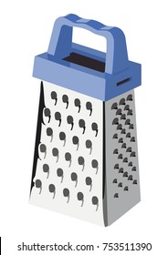 Grater blue vector illustration isolated