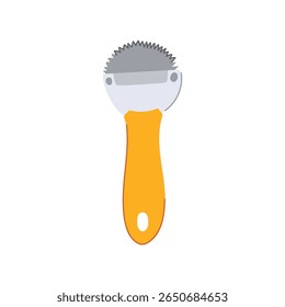 grater coconut scraper tool cartoon. shredder manual, stainless steel, blade handle grater coconut scraper tool sign. isolated symbol vector illustration