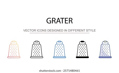 Grater design with white background stock illustration