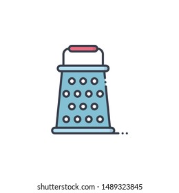 Grater Filled outline vector illustration. Food & Drinks style icon.