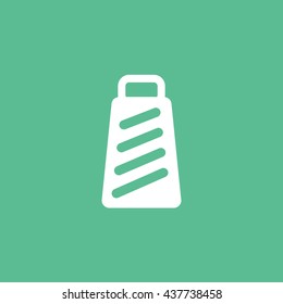 Grater Flat Icon On Green Background