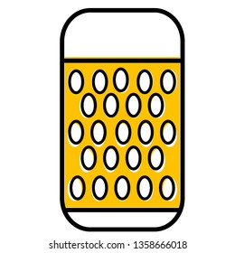 grater flat illustration on white