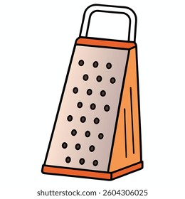 Grater flat illustration white background