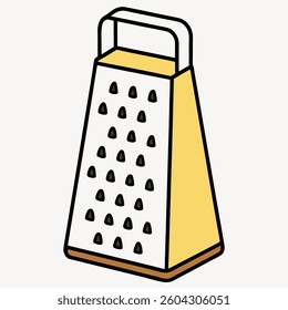 Grater flat illustration white background