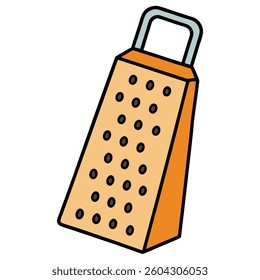 Grater flat illustration white background