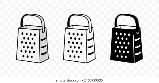 Grater, grate, grated and shredder, graphic design. Kitchen utensile and slicer, appliance, tool, cookery and cooking, vector design and illustration