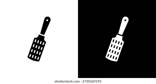 Reibe-Symbol. Schwarz-Weiß einfaches flaches Design-Symbol