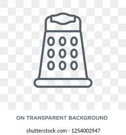 Grater icon. Grater design concept from  collection. Simple element vector illustration on transparent background.