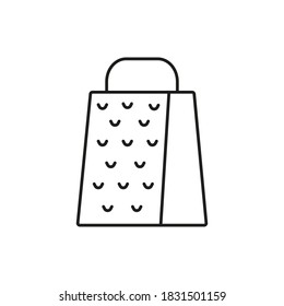 grater icon element of kitchen icon for mobile concept and web apps. Thin line grater icon can be used for web and mobile. Premium icon on white background