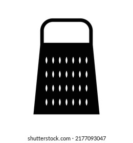 Grater icon, full black. Vector illustration, suitable for content design, website, poster, banner, menu, or video editing needs