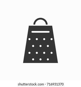 Grater icon, illustration isolated vector sign symbol