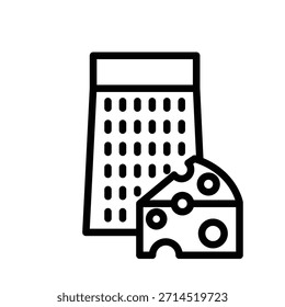 Plantilla de diseño de Vector de ilustración de icono de rallador