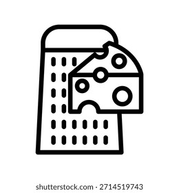 Plantilla de diseño de Vector de ilustración de icono de rallador