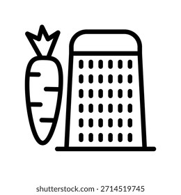 Plantilla de diseño de Vector de ilustración de icono de rallador