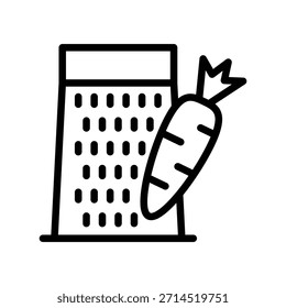 Plantilla de diseño de Vector de ilustración de icono de rallador
