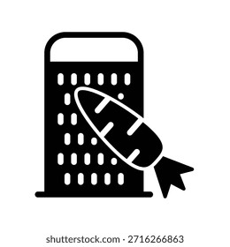 Plantilla de diseño de Vector de ilustración de icono de rallador