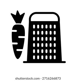 Plantilla de diseño de Vector de ilustración de icono de rallador