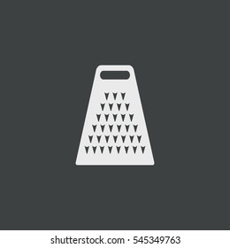 grater icon isolated on black background