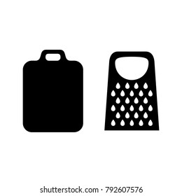 Grater icon kitchen tool vector illustration.