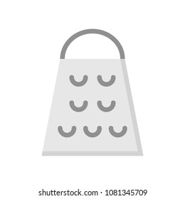 Grater icon, Kitchen utensil, flat design vector