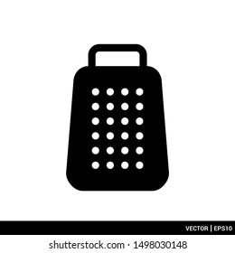 Grater icon. Kitchen utensils icon vector illustration logo template