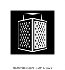 Grater Icon, Kitchen Grater Icon Vector Art Illustration